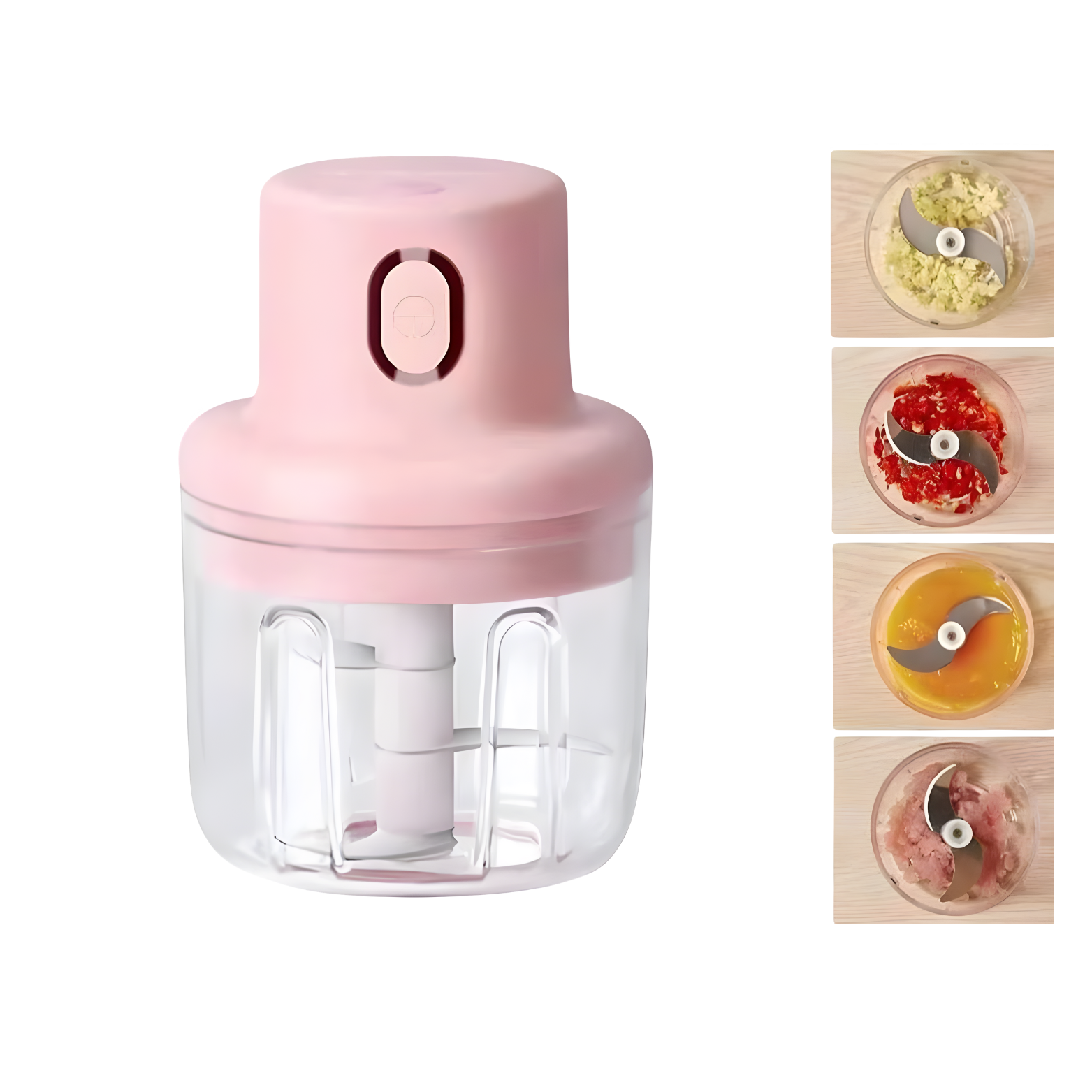 Mini Electric Food Chopper 250ml – Garlic, Onion & Vegetable Cutter