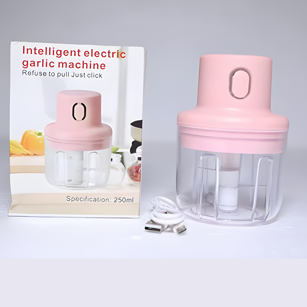 Mini Electric Food Chopper 250ml – Garlic, Onion & Vegetable Cutter