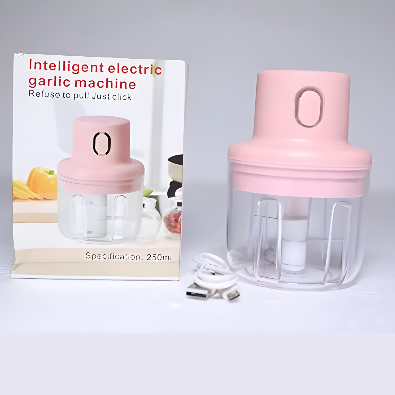 Mini Electric Food Chopper 250ml – Garlic, Onion & Vegetable Cutter